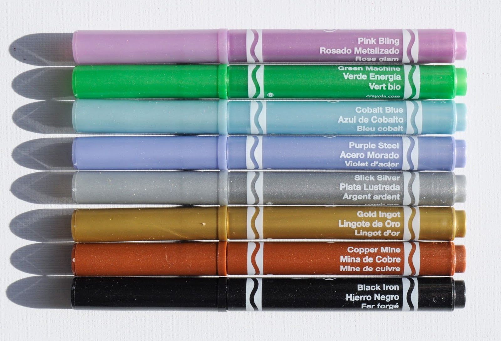 8 Count Crayola Metallic Markers: What's Inside the Box